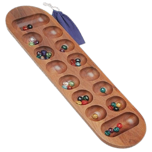 Handcrafted wooden congkak